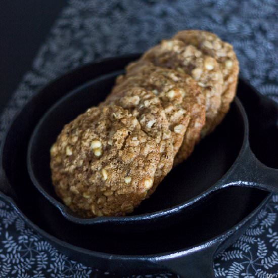 White Chocolate Oatmeal Cookies - Recipe photo by Coffee and Crumpets