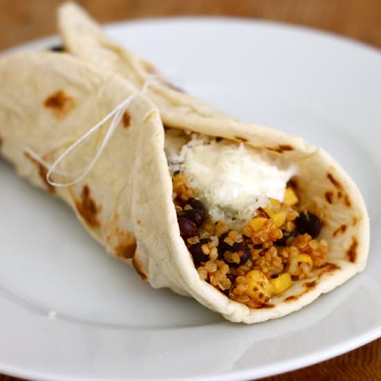 Black Bean, Quinoa, and Corn Tacos - Recipe photo by Confectionary Tales
