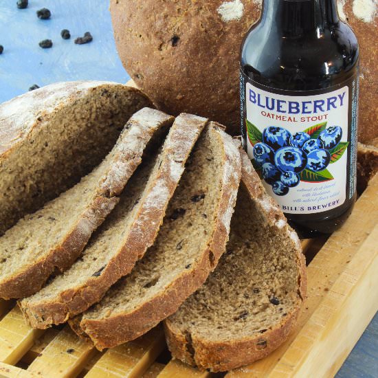 Blueberry Oatmeal Stout Sourdough - Recipe photo by SunShinesPie
