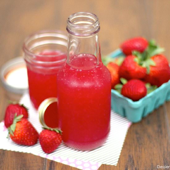 Skinny Strawberry Syrup - Recipe photo by dessertswithbenefits