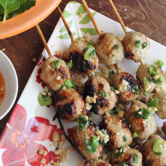 Nem Nuong Vietnamese Grilled Pork - Recipe photo by Boriville