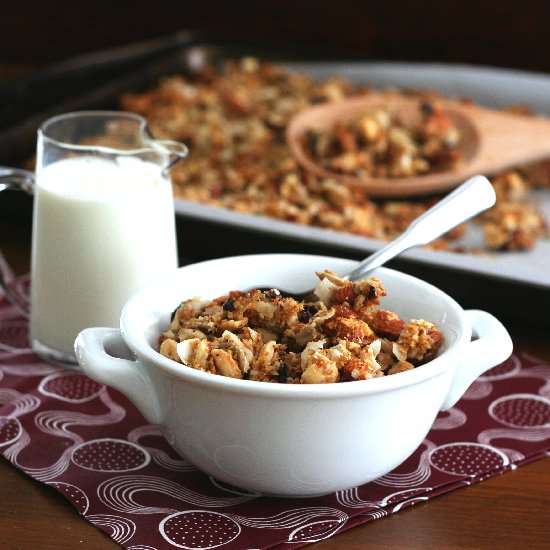 Coconut Cacao Nib Granola - Recipe photo by fooddreamer