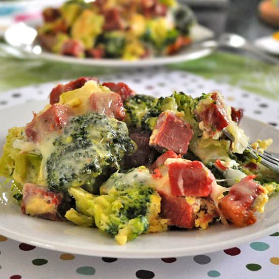 Broccoli Baked with Ham and Cheese - Recipe photo by alenatrs