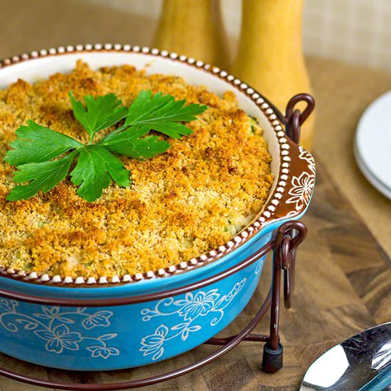 Broccoli Swiss Cheese Casserole - Recipe photo by The Midnight Baker