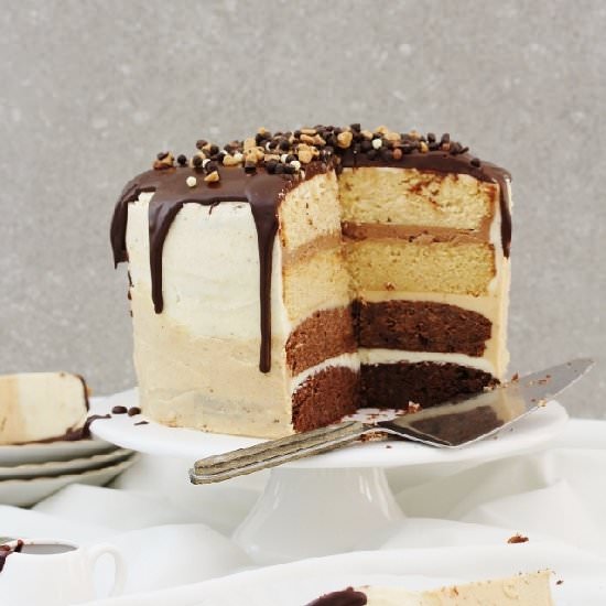 Triple Chocolate PB Ombre Cake - Recipe photo by Beela