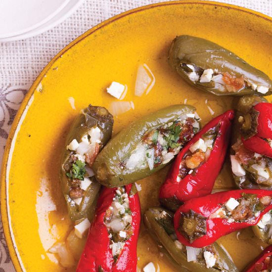 Paneer-Stuffed Pickled Chilies - Recipe photo by JamItPickleItCureIt