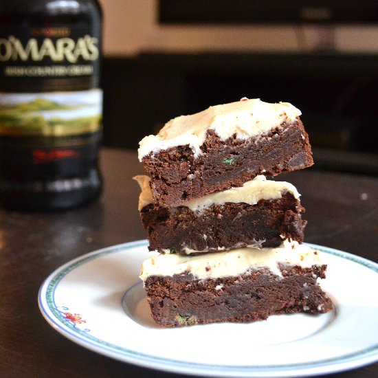 Brownies with Irish Cream Frosting - Recipe photo by monicasbakes
