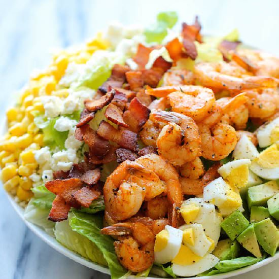 Shrimp Cobb Salad - Recipe photo by damndelicious