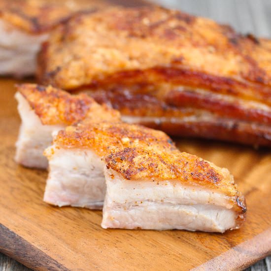Crispy Pork Belly - Recipe photo by kirbie
