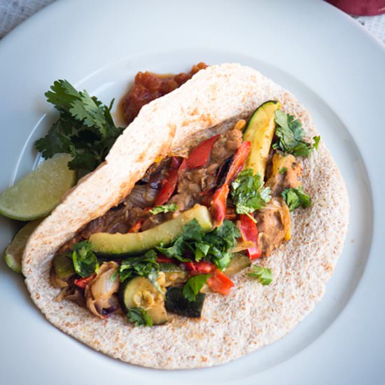 Tacos via Dried Pinto Beans - Recipe photo by FoodFitnessFreshAir