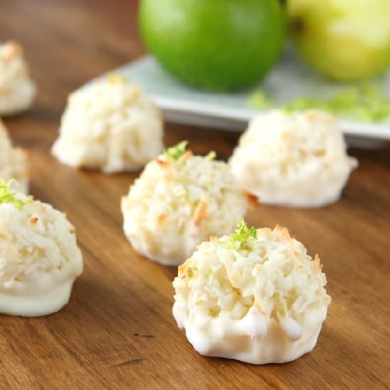 Coconut Lime Macaroons - Recipe photo by akitchenaddiction
