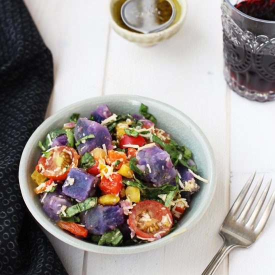 Italian Purple Potato Salad - Recipe photo by calizona