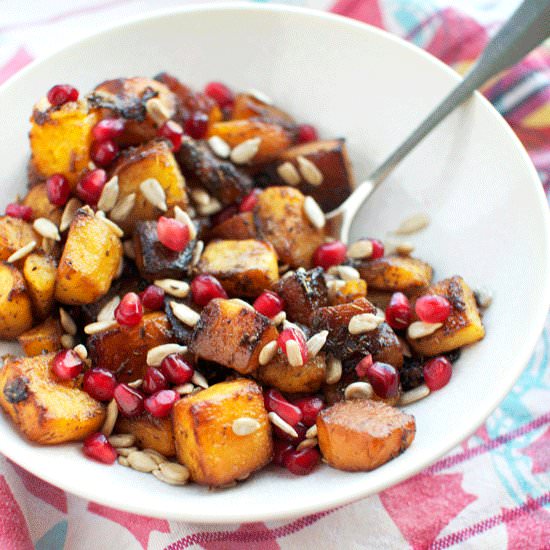 Butternut Squash and Pomegranate - Recipe photo by LSFoster2