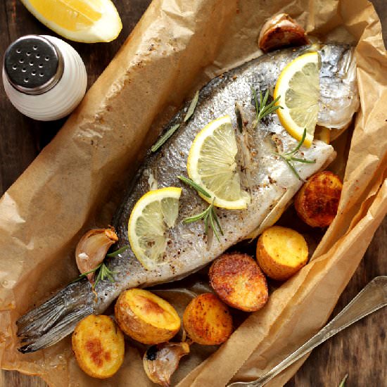 Roasted fish - Recipe photo by buszujacawkuchni