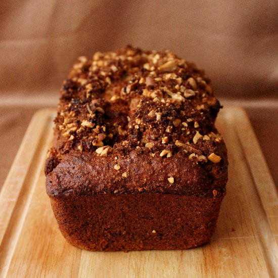 Peanut Butter Banana Bread - Recipe photo by A Recipe For Gluttony