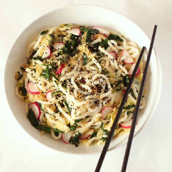 Wild Garlic Sesame Noodle Salad - Recipe photo by recipesfromapantry