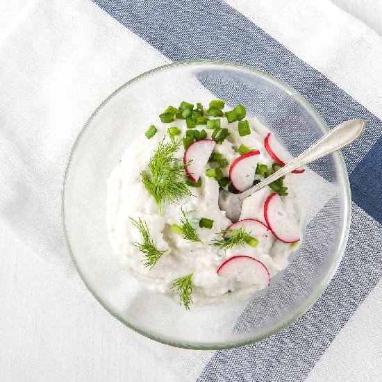 Vegan Cottage Cheese with Chives - Recipe photo by FoodPornVeganStyle