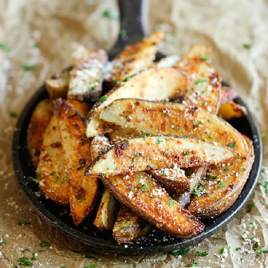 Garlic Parmesan Fries - Recipe photo by damndelicious