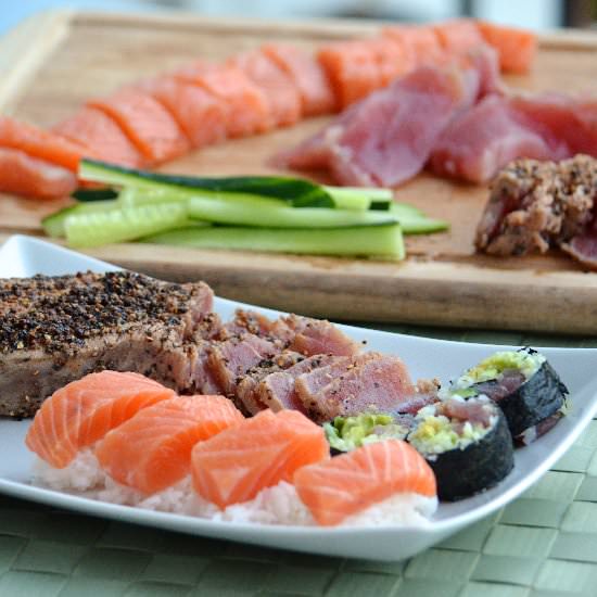 Pepper Crusted Ahi Tuna Steak - Recipe photo by Obsessive Cooking Disorder