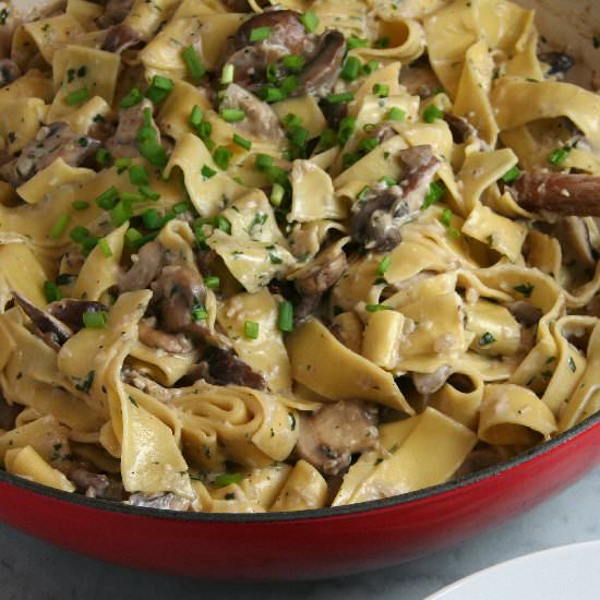 Creamy Mushroom Pappardelle - Recipe photo by thebrookcook.wordpress.com