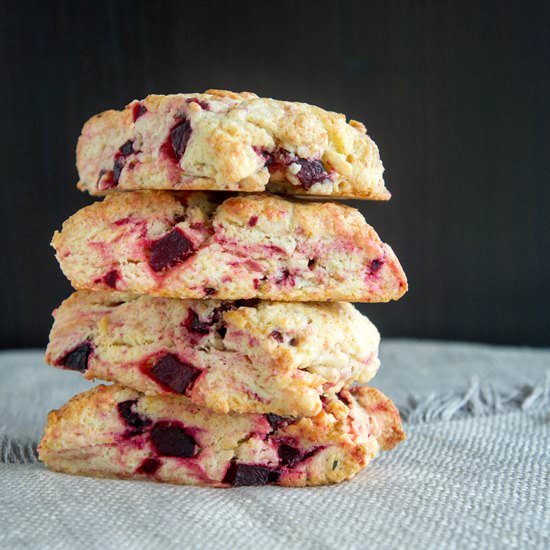 Roasted Beet Scones - Recipe photo by Malgosia
