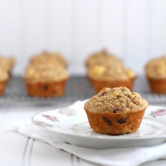 Apple Cherry Muffins - Recipe photo by GourmetMommy