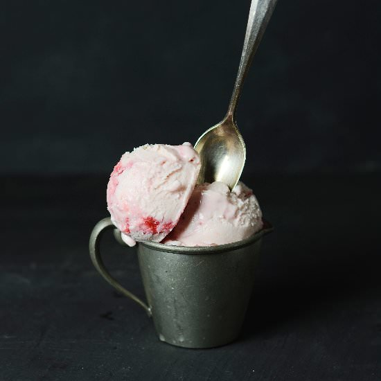 Fennel Strawberries Frozen Yogurt - Recipe photo by abrowntable