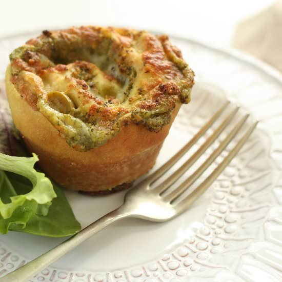 Kale Pesto Pizza Rolls - Recipe photo by ScaredyCatKitchen