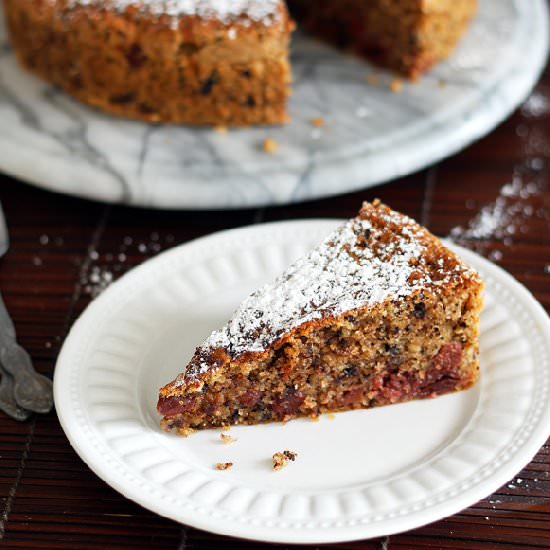Cherry Chocolate Cake - Recipe photo by Leelalicious