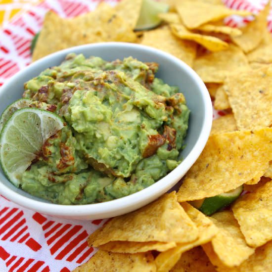 Chipotle Guacamole and Chips - Recipe photo by cinemaandspice