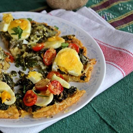 Kale, Red Onion and Egg Torta - Recipe photo by Cooking in Westchester