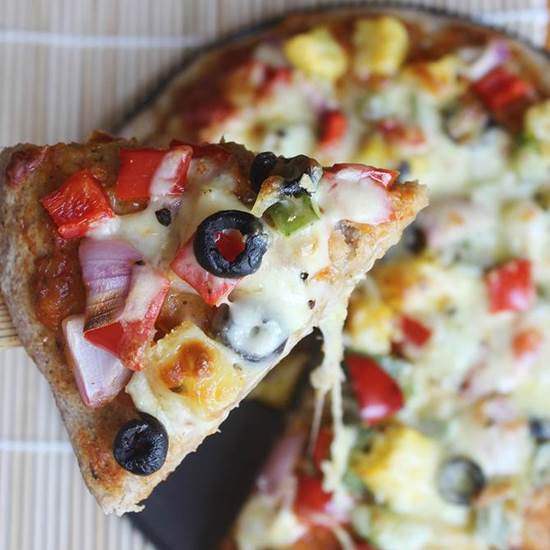 Veggie Lovers Pizza - Recipe photo by swasthfreak