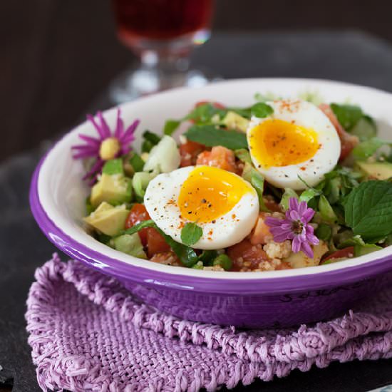 Romaine Salad with Couscous - Recipe photo by cooking melangery
