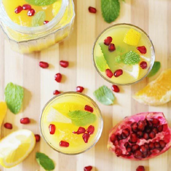 Pomegranate Mint Orangeade - Recipe photo by Beela