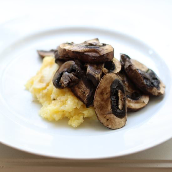 Easy Cheesy Oven Baked Polenta - Recipe photo by Koko Likes