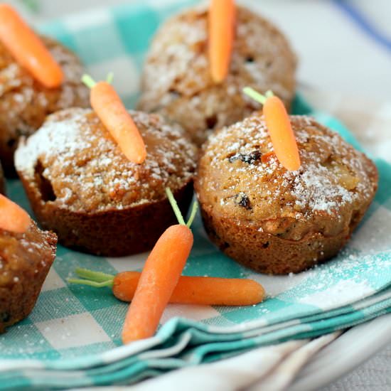 Easter Brunch Carrot Cake Muffins - Recipe photo by graincrazy