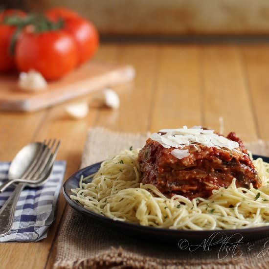 Parmigiana di Melanzane - Recipe photo by allthatsjas