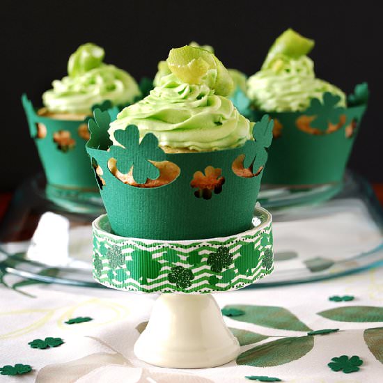 Lime White Chocolate Chips Cupcakes - Recipe photo by The Crafting Nook
