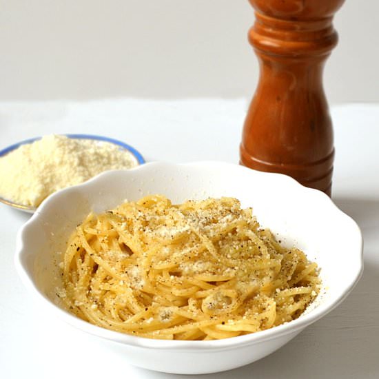 Pepper & Parmesan Pasta - Recipe photo by vintage kitchen