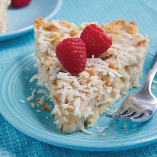 Vanilla Almond Milk Custard Pie - Recipe photo by WellBella