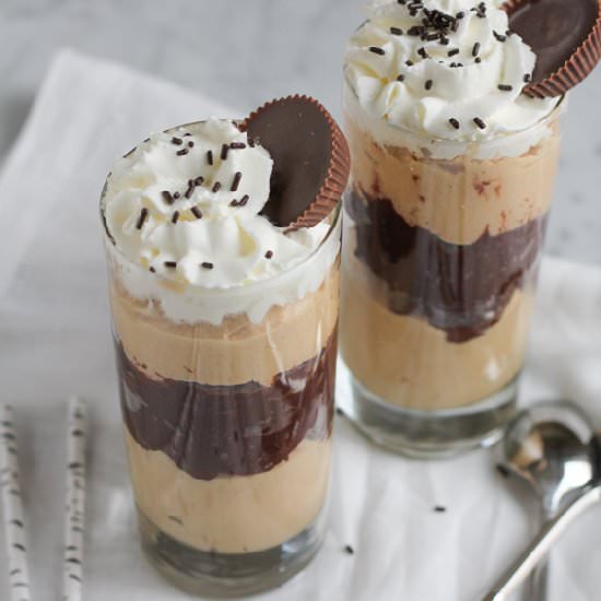 Peanut Butter Chocolate Mousse - Recipe photo by Hip Foodie Mom