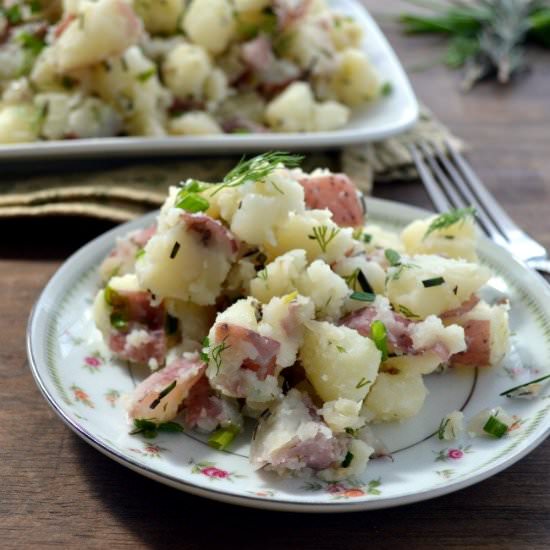Warm Herbed Potatoes - Recipe photo by Sugar Dish Me