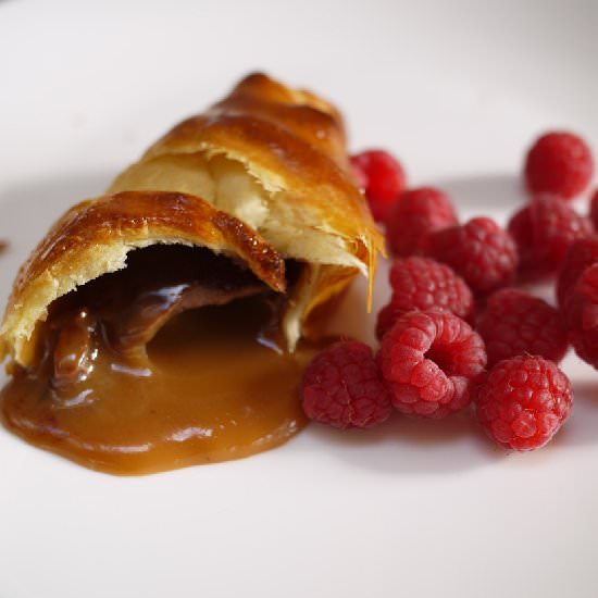 Cadburys Caramel Egg Croissants - Recipe photo by tamingtwins