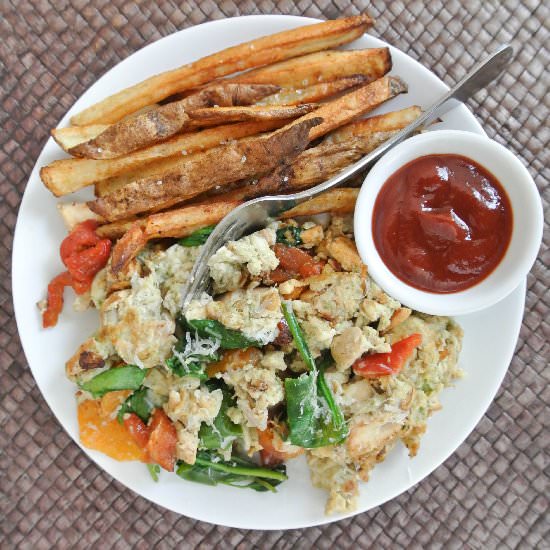 After-Party Egg Scramble - Recipe photo by myutensilcrock