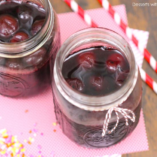 DIY Maraschino Cherries - Recipe photo by dessertswithbenefits