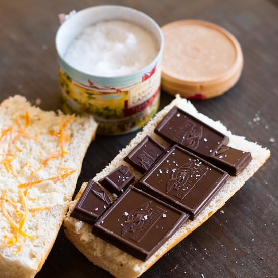 Chocolate Baguette Sandwiches - Recipe photo by bridget350