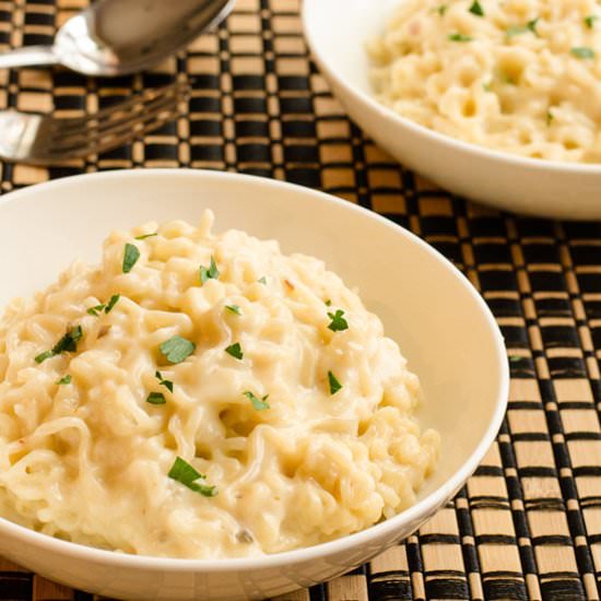 Spicy Ramen 'Macaroni' and Cheese - Recipe photo by The Spice Kit Recipes