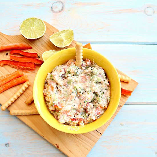 Clean Eating Tuna Salmon Salad - Recipe photo by honeyandfigs