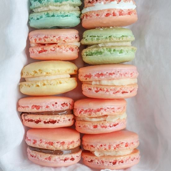 Springtime French Macarons - Recipe photo by Hip Foodie Mom