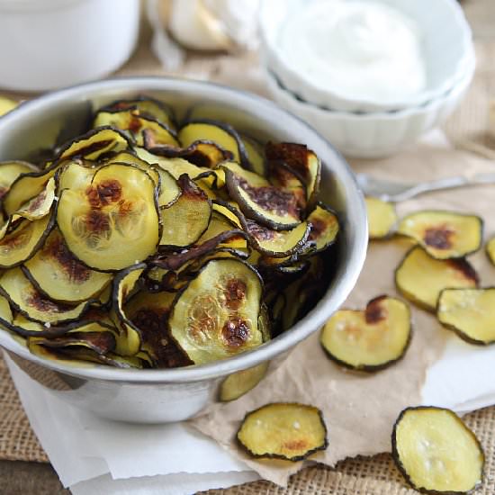 Salt & vinegar zucchini chips - Recipe photo by SheKnows Food Editor